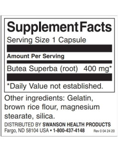 Full Spectrum Butea Superba Root 400 mg 2