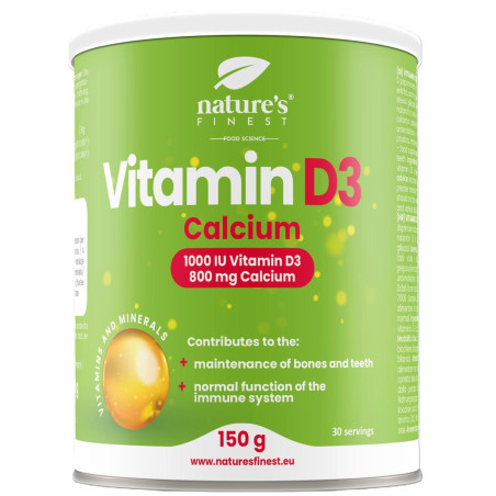Витамин D3 1000IU и калций, Nutrisslim, 150 г