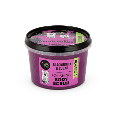 Полиращ пилинг за тяло Къпина и захар , Organic Shop, 250 мл