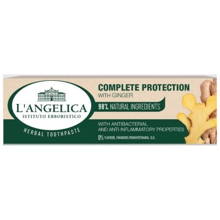 L’ANGELICA ПАСТА ЗА ЗЪБИ С ДЖИНДЖИФИЛ-ТОТАЛНА ЗАЩИТА 75мл.