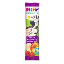 HIPP 31362 БИО Плодово барче Зебра с Малина, Банан и Ябълка , барче, 23 гр