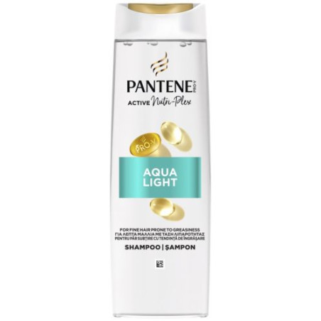 PANTENE Aqua Light, шампоан, за фина и склонна към омазняване коса, 400 мл