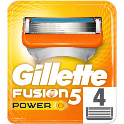 GILLETTE Fusion Power, ножчета за самобръсначка, 4 бр.