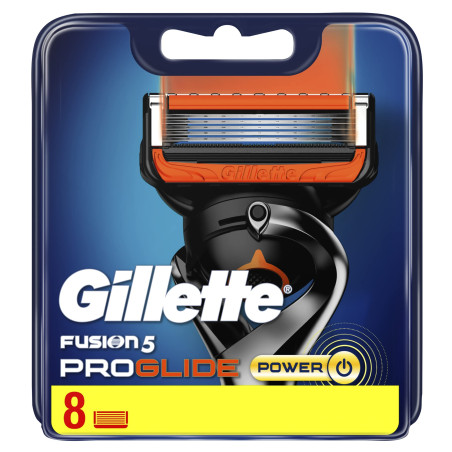 GILLETTE Fusion ProGlide Power, ножчета за самобръсначка, 8 бр.