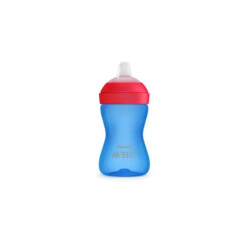 Чаша с мек накрайник My Grippy 300мл синя 9м+ Avent