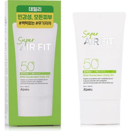 A’PIEU Super Air Fit Mild Sunscreen Daily SPF50 + / PA ++++ слънцезащитен крем