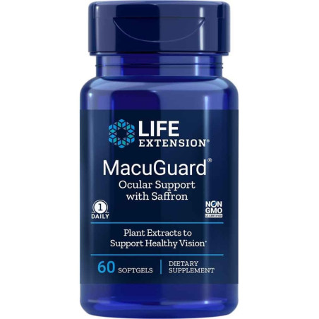 MacuGuard® Ocular Support with Saffron/ В подкрепа на зрението х 60 софтгел капсули