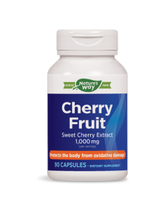 Череша (плод) - При подагра Контрол върху пикочната киселина и антиоксидантна защита 500 mg, 90 капсули