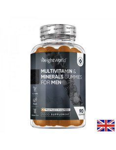 Мултивитамини и Минерали за мъже 90 желирани таблетки с вкус на ягода и малина