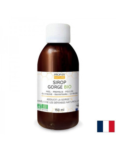 В подкрепа на дихателната система и имунитета Сироп с пчелен мед, цветен прашец, лимон, прополис и бяла ружа 150 ml