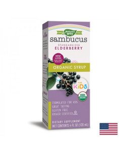 Самбукус Оргáник сироп за деца с черен бъз Sambucus Organic Syrup for Kids 120 ml