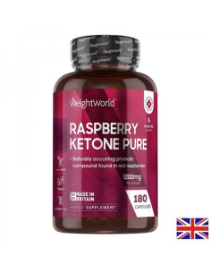 Горене на мазнини Малинови кетони (Rasberry Ketone) 1200 mg х180 капсули