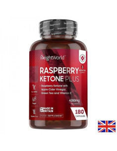 Горене на мазнини Малинови кетони Плюс (Rasberry Ketone) 1600 mg х 180 капсули