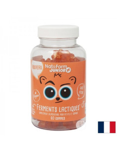 Пробиотик за деца 2.5 млрд. активни пробиотици, 4 щама формула 60 желирани таблетки, с вкус на праскова