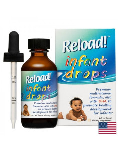 Reload! Infant drops Витамини и DHA Капки за бебета и подрастващи, 60 ml