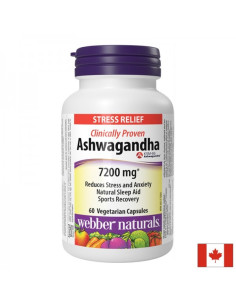 Релакс на нервната система Ашваганда 7200 mg, 60 V капсули