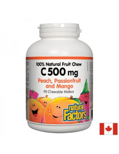 Vitamin C/ Витамин С 500 mg х 90 дъвчащи таблетки с вкус на тропически плодове