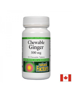 Срещу гадене Джинджифил екстракт 500 mg, 10 дъвчащи таблетки