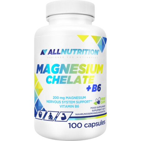 Allnutrition Magnesium Chelate + B6 - Магнезиев Хелат + Витамин B6 | 100 caps