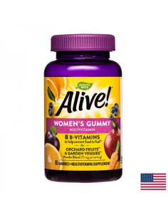 Мултивитамини за жени Алайв Alive! Women’s Gummy Multivitamin 60 желирани таблетки