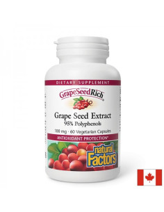 Антиоксидант Гроздово семе GrapeSeedRich 100 mg х 60 V капсули