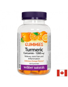 Turmeric Curcumin Gummies 120 желирани таблетки с вкус на портокал