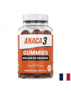 Формула за изгаряне на мазнини Анака3 С водорасли, ядки кола и кофеин 60 желирани таблетки с натурален вкус на кола