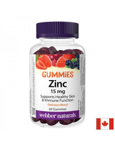 Имунитет Цинк (глюконат) Гъми 15 mg, 60 желирани таблетки с плодов вкус