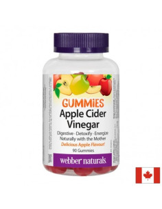 Apple Cider Vinegar Gummies - Ябълков оцет гъмис Антиоксидантна защита и бърз метаболизъм 90 желирани таблетки