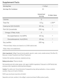 CoQ10 60 mg + Omega 3 2