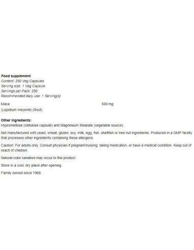 Maca 500 mg
