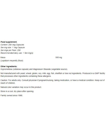 Maca 500 mg