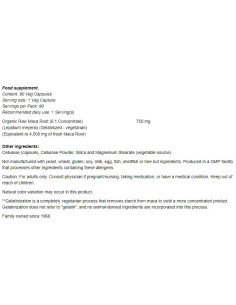 Raw MACA 6:1 Concentrate 750 mg 2