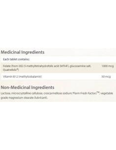 Methylfolate 1000 mcg / 50 mcg Plus methylcobalamin B12 2