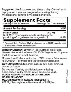 Magnesium Motion | Magnesium Malate -amp, Magnesium Bisglycinate 2