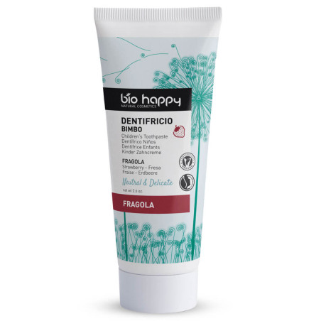 Био Детска Паста за Зъби – Bio Happy (Ягода, 75 гр)