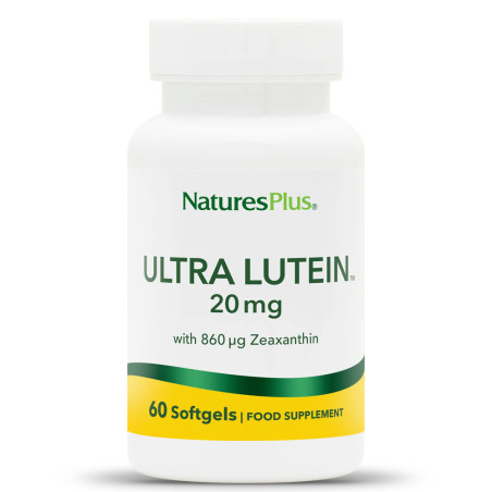 Лутеин 20 mg със Зеаксантин ULTRA LUTEIN® – NaturesPlus (60 Гел капсули)
