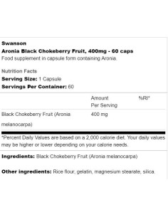 Aronia Black Chokeberry Fruit 400 mg 2