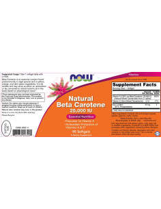 Natural Beta Carotene 25,000 IU 2
