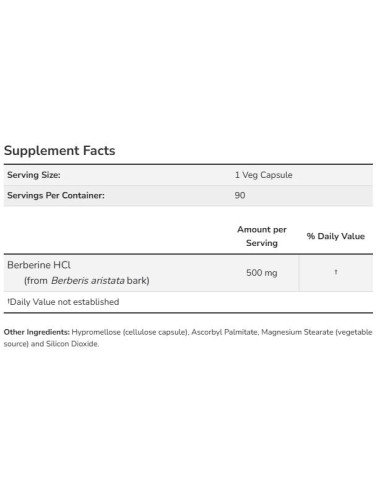 Berberine HCl 500 mg