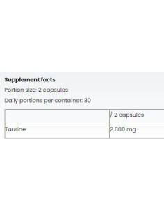 Taurine Caps 1000 mg 2
