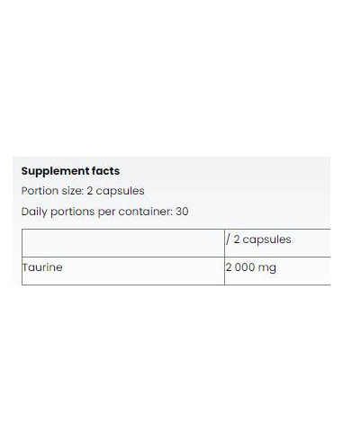 Taurine Caps 1000 mg