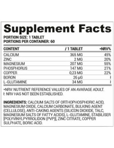 Ca/Zn/MG | Calcium Magnesium Zinc Formula 2