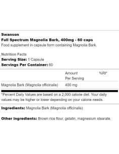 Full Spectrum Magnolia Bark 400 mg 2
