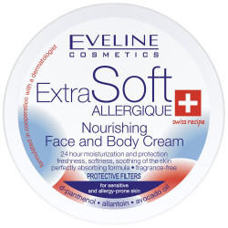 EVELINE EXTRA SOFT ПОДХРАНВАЩ КРЕМ ЗА ЛИЦЕ И ТЯЛО ЗА ЧУВСТВИТЕЛНА КОЖА, 200 МЛ
