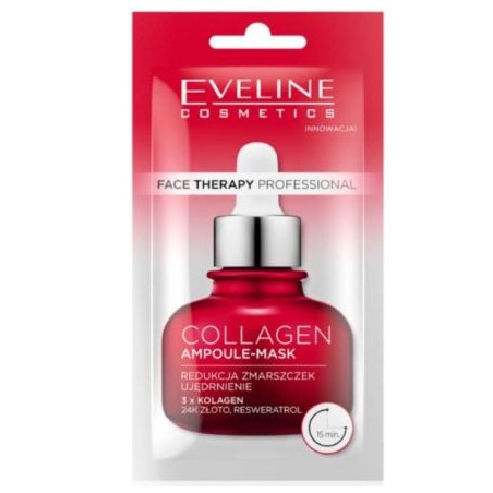 EVELINE FACE THERAPY AMPOULE-MASK С КОЛАГЕН, 8 ml