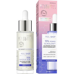 EVELINE PEEL SHOT 15 % ГЛИКОЛОВА КИС., ЛИЦЕ-ШИЯ-ДЕКОЛТЕ , 30 МЛ