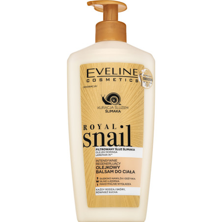 EVELINE ROYAL SNAIL ИНТЕНЗ. РЕГЕНЕРИРАЩ БАЛСАМ ЗА ТЯЛО С МАСЛА NEW, 350 мл