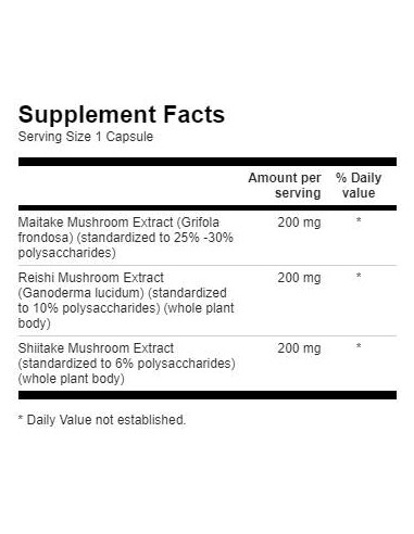 High-Potency Triple Mushroom Standardized Complex