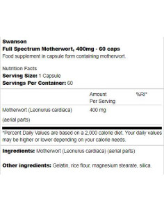 Full Spectrum Motherwort 400 mg 2